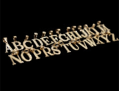 10k gold Letters
