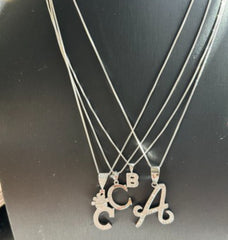 925 Silver Initial & Necklace you must add letter & necklace length to cart