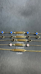 5” kids & 7” adults ID bracelets (email name to info@meekthajeweler.com)