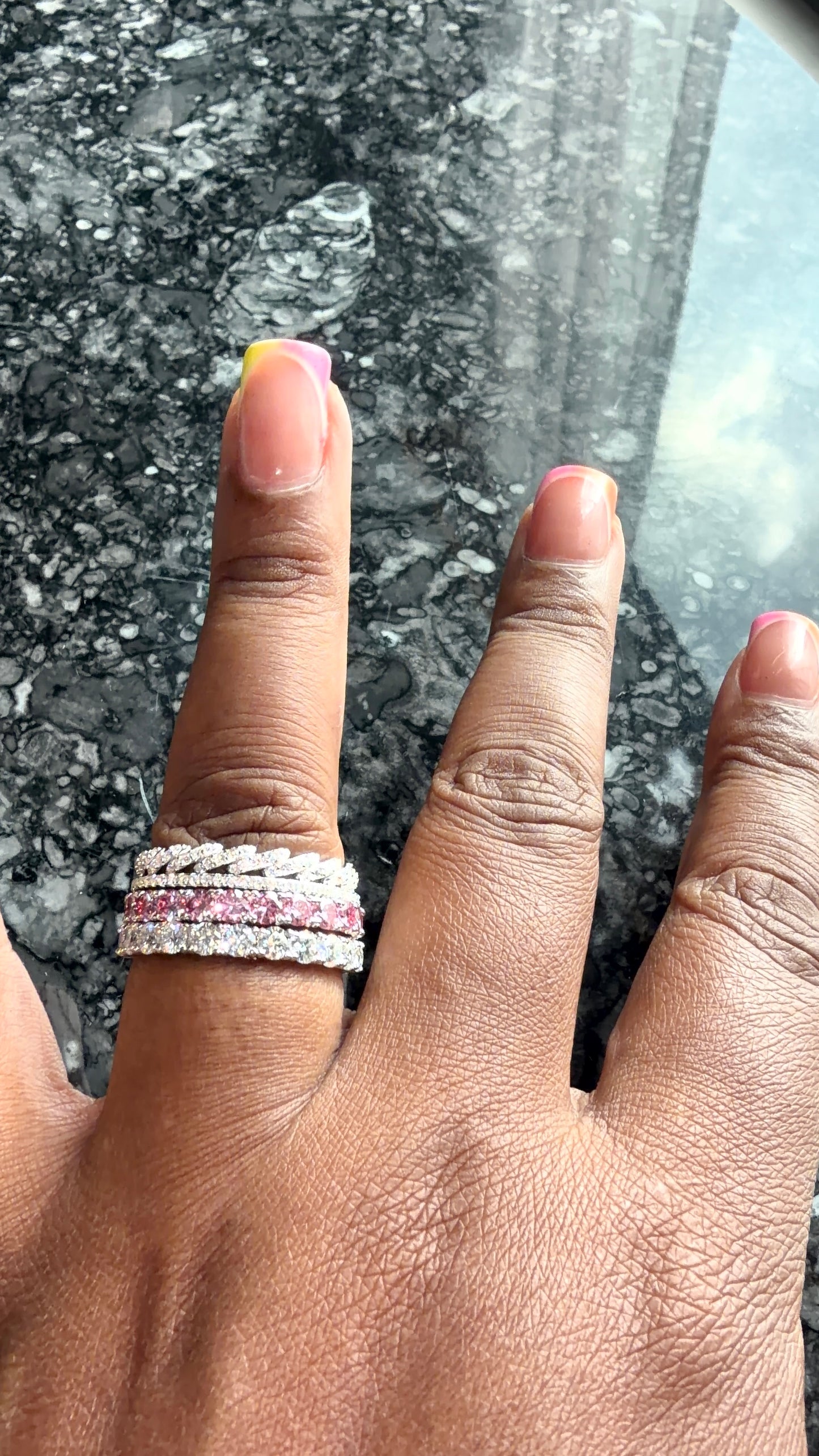 Silver & Moissanite Everyday bands