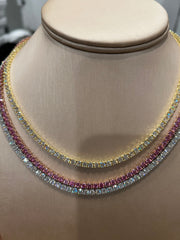 Tennis Necklace GRA & tester Certified
