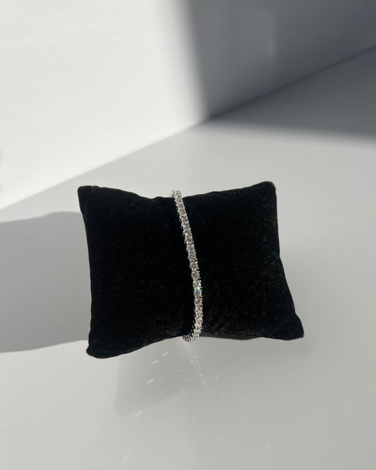 Silver & Moissanite Tennis bracelets.