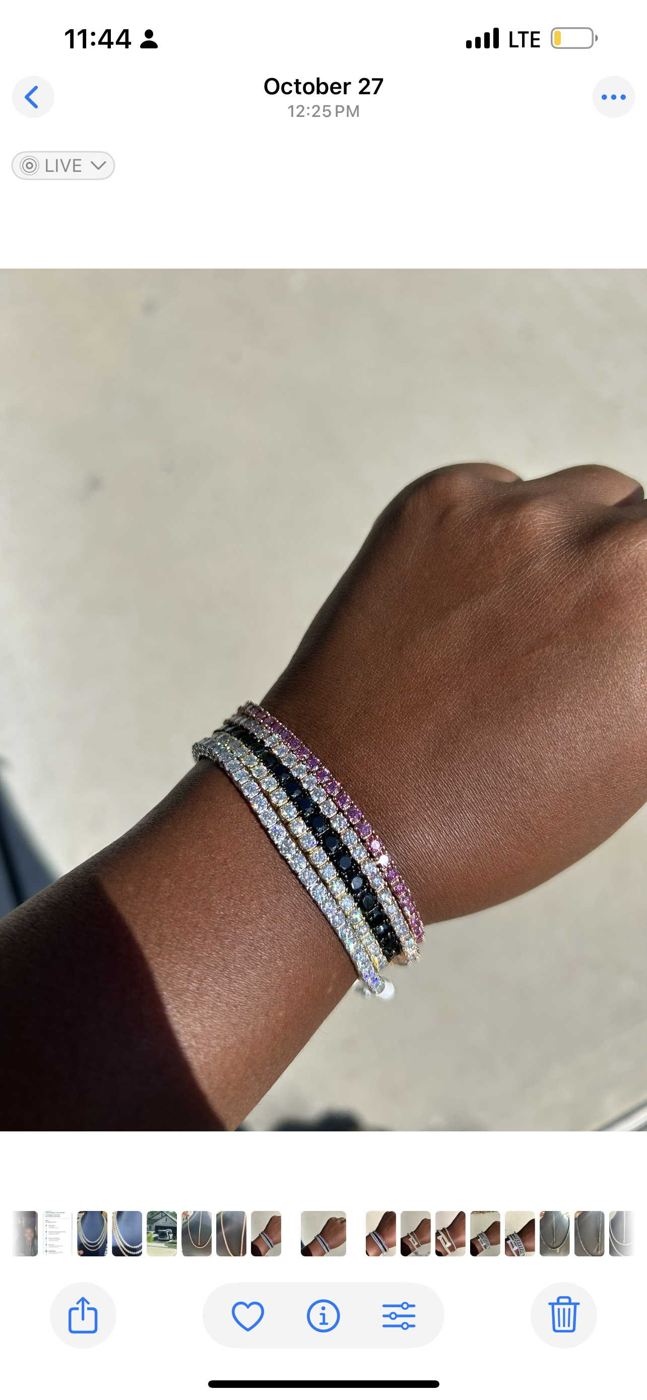 3mm, 4mm & 5mm silver & Moissanite Tennis Bracelets