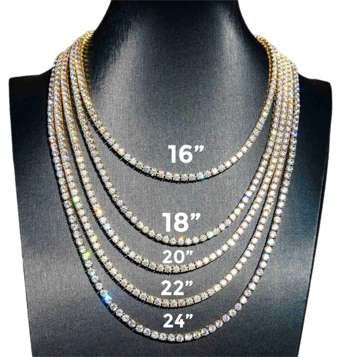 Tennis Necklace GRA & tester Certified