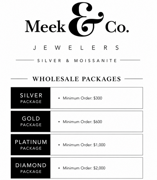 Silver & Moissanite Wholesale Packages