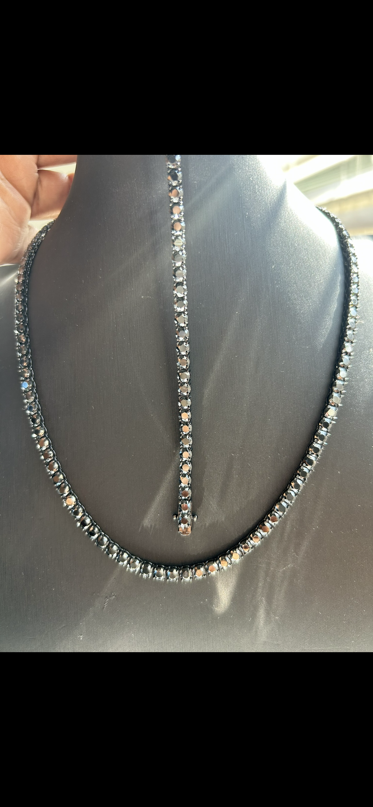 Tennis Necklace GRA & tester Certified