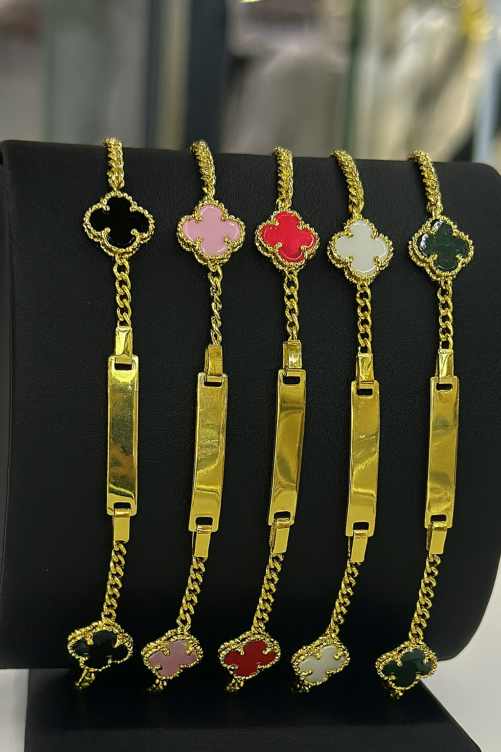 5” kids & 7” adults ID bracelets (email name to info@meekthajeweler.com)