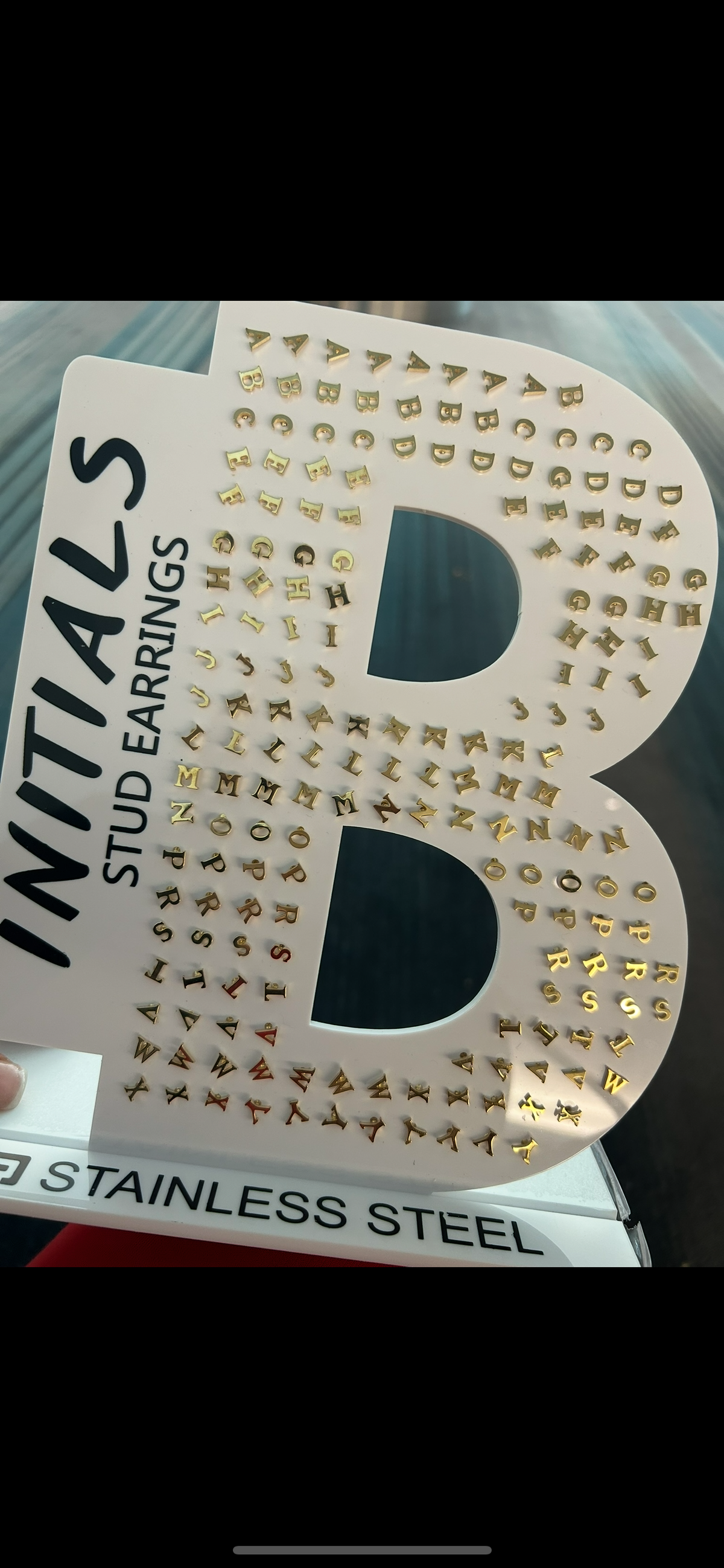 Stainless steel Initial Studs