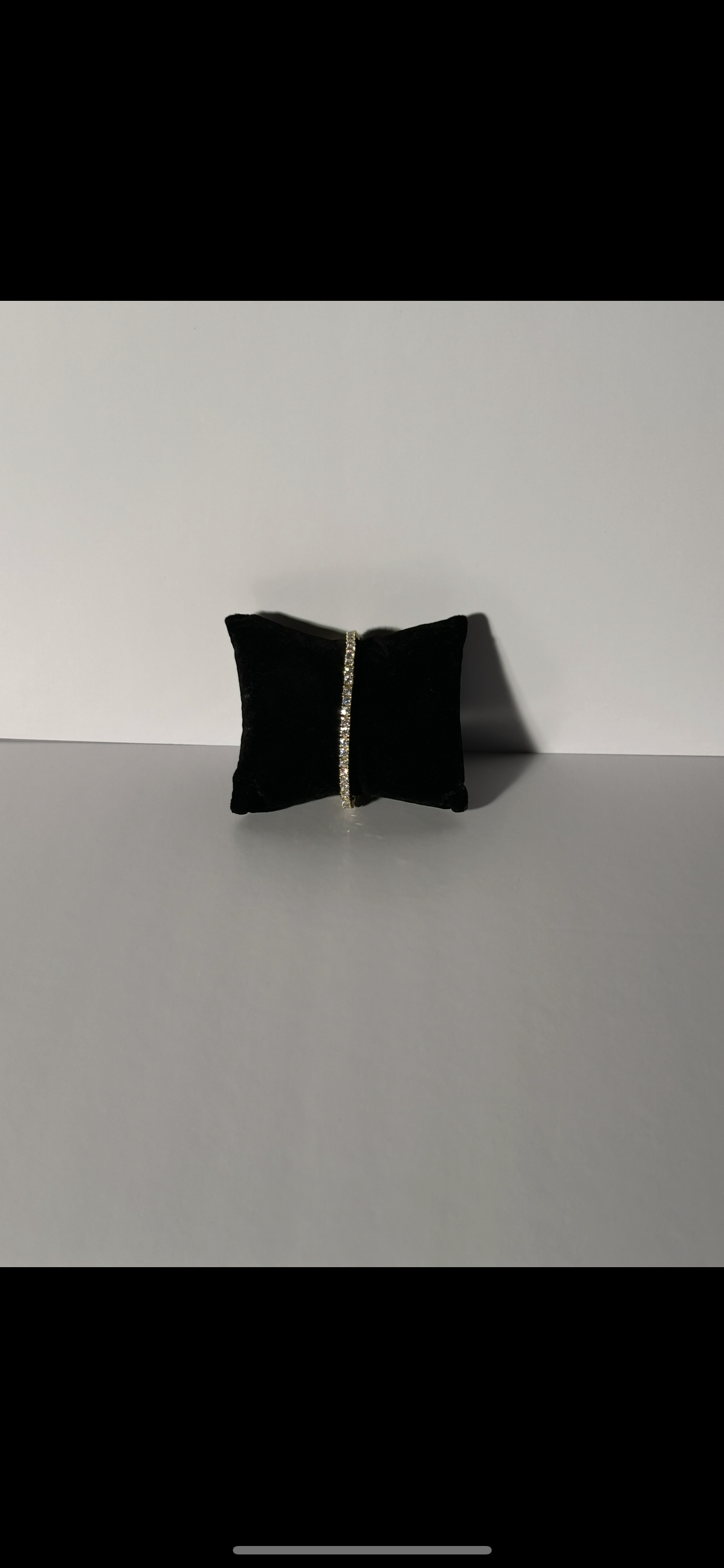 3mm, 4mm & 5mm silver & Moissanite Tennis Bracelets