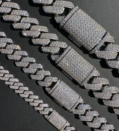 10mm Cuban Link Bracelet GRA & tester certified